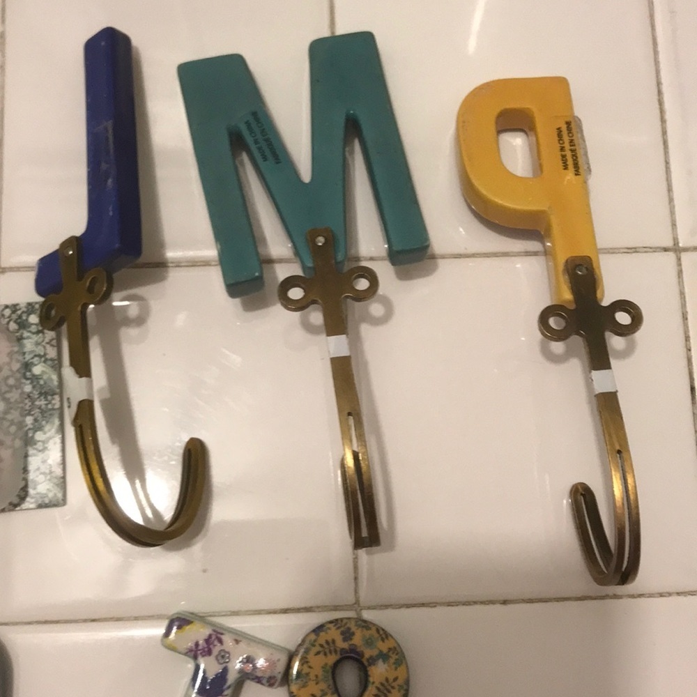 Anthropology Liberty Letter Hooks Letter J, & or T - Picture 6 of 16